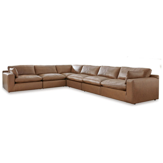 Signature Design by Ashley® Emilia 6-Piece Sectional at   Contempo Furniture  Contempo Furniture Emilia 6-Piece Sectional Signature Design by Ashley®.