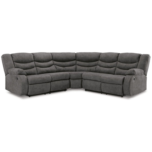 Signature Design by Ashley® Partymate 2-Piece Reclining Sectional at   Contempo Furniture  Contempo Furniture Partymate 2-Piece Reclining Sectional Signature Design by Ashley®.