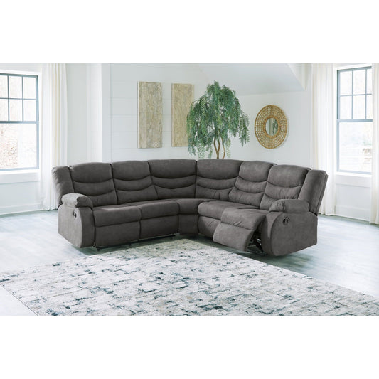 Signature Design by Ashley® Partymate 2-Piece Reclining Sectional at   Contempo Furniture  Contempo Furniture Partymate 2-Piece Reclining Sectional Signature Design by Ashley®.