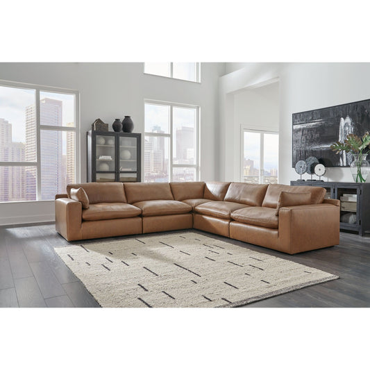 Signature Design by Ashley® Emilia 5-Piece Sectional at   Contempo Furniture  Contempo Furniture Emilia 5-Piece Sectional Signature Design by Ashley®.