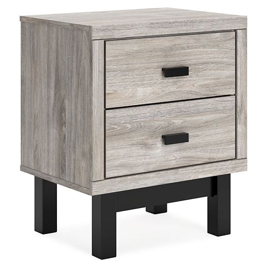 Signature Design by Ashley® Vessalli Two Drawer Night Stand at   Contempo Furniture  Contempo Furniture Vessalli Two Drawer Night Stand Signature Design by Ashley®.