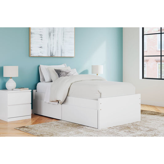 Signature Design by Ashley® Onita  Platform Bed With 1 Side Storage at   Contempo Furniture  Contempo Furniture Onita  Platform Bed With 1 Side Storage Signature Design by Ashley®.