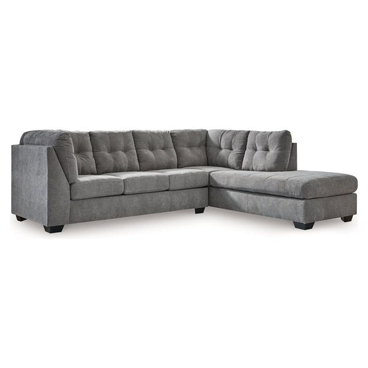 Signature Design by Ashley® Marleton 2-Piece Sleeper Sectional with Chaise at   Contempo Furniture  Contempo Furniture Marleton 2-Piece Sleeper Sectional with Chaise Signature Design by Ashley®.