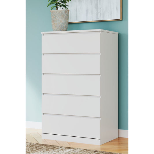 Signature Design by Ashley® Onita Five Drawer Chest at   Contempo Furniture  Contempo Furniture Onita Five Drawer Chest Signature Design by Ashley®.