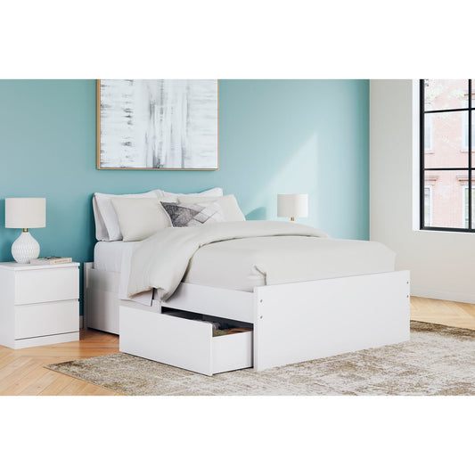 Signature Design by Ashley® Onita  Platform Bed With 2 Side Storage at   Contempo Furniture  Contempo Furniture Onita  Platform Bed With 2 Side Storage Signature Design by Ashley®.