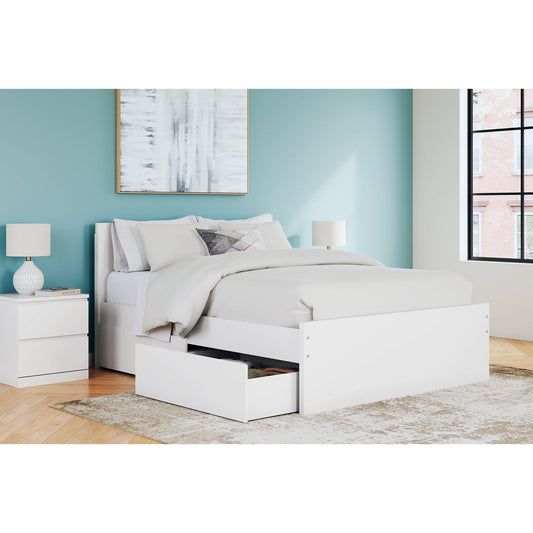 Signature Design by Ashley® Onita  Panel Platform Bed With 2 Side Storage at   Contempo Furniture  Contempo Furniture Onita  Panel Platform Bed With 2 Side Storage Signature Design by Ashley®.