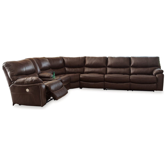 Signature Design by Ashley® Family Circle 4-Piece Power Reclining Sectional at   Contempo Furniture  Contempo Furniture Family Circle 4-Piece Power Reclining Sectional Signature Design by Ashley®.