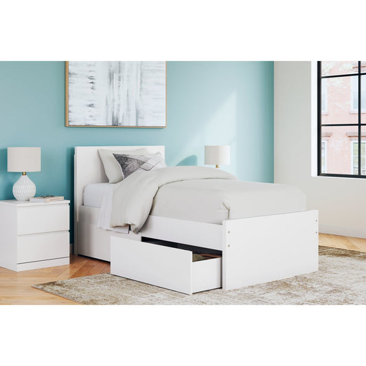 Signature Design by Ashley® Onita  Panel Platform Bed With 1 Side Storage at   Contempo Furniture  Contempo Furniture Onita  Panel Platform Bed With 1 Side Storage Signature Design by Ashley®.