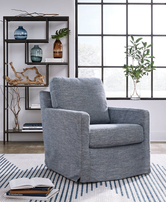 Signature Design by Ashley® Nenana Next-Gen Nuvella Swivel Glider Accent Chair.