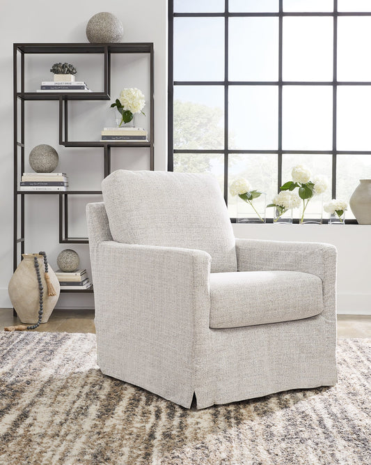 Signature Design by Ashley® Nenana Next-Gen Nuvella Swivel Glider Accent Chair.