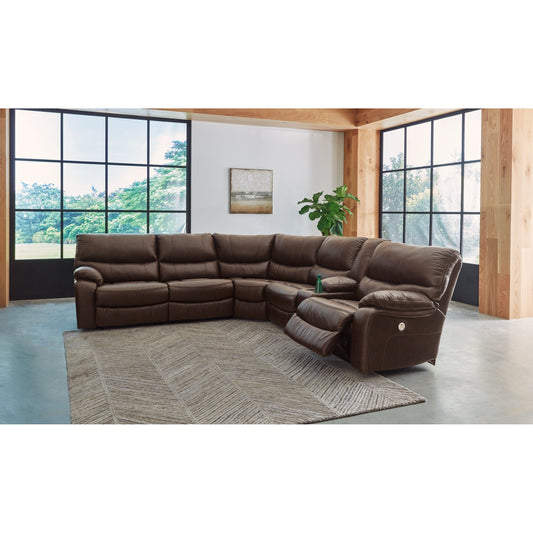 Signature Design by Ashley® Family Circle 3-Piece Power Reclining Sectional at   Contempo Furniture  Contempo Furniture Family Circle 3-Piece Power Reclining Sectional Signature Design by Ashley®.