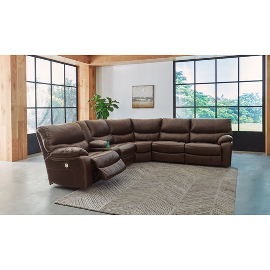 Signature Design by Ashley® Family Circle 3-Piece Power Reclining Sectional at   Contempo Furniture  Contempo Furniture Family Circle 3-Piece Power Reclining Sectional Signature Design by Ashley®.