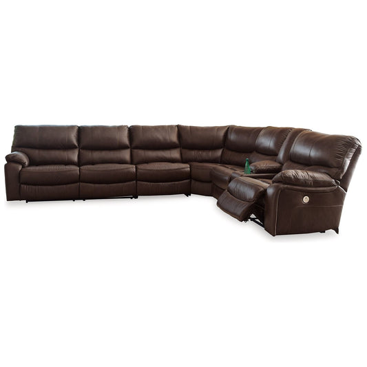 Signature Design by Ashley® Family Circle 4-Piece Power Reclining Sectional at   Contempo Furniture  Contempo Furniture Family Circle 4-Piece Power Reclining Sectional Signature Design by Ashley®.