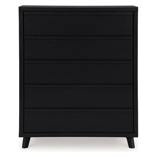 Signature Design by Ashley® Danziar Five Drawer Wide Chest at   Contempo Furniture  Contempo Furniture Danziar Five Drawer Wide Chest Signature Design by Ashley®.