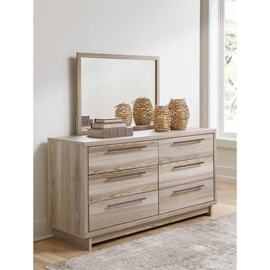 Signature Design by Ashley® Hasbrick Dresser and Mirror at   Contempo Furniture  Contempo Furniture Hasbrick Dresser and Mirror Signature Design by Ashley®.