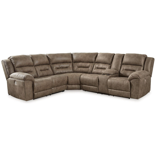 Signature Design by Ashley® Ravenel 3-Piece Power Reclining Sectional at   Contempo Furniture  Contempo Furniture Ravenel 3-Piece Power Reclining Sectional Signature Design by Ashley®.