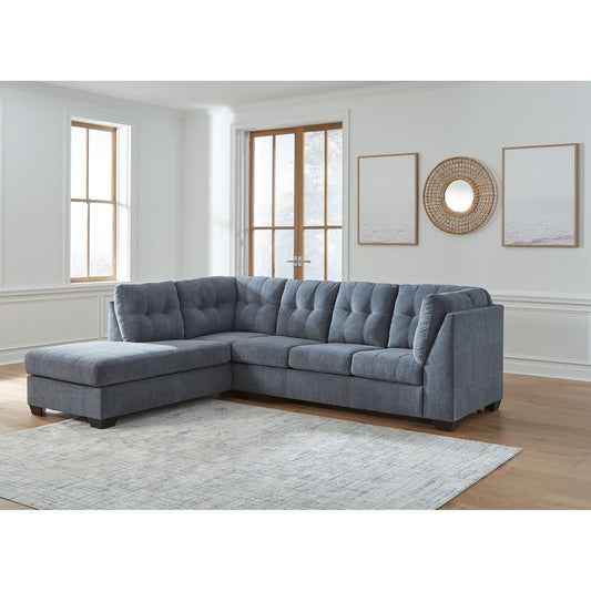 Signature Design by Ashley® Marleton 2-Piece Sectional with Chaise at   Contempo Furniture  Contempo Furniture Marleton 2-Piece Sectional with Chaise Signature Design by Ashley®.