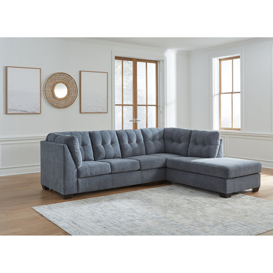 Signature Design by Ashley® Marleton 2-Piece Sectional with Chaise at   Contempo Furniture  Contempo Furniture Marleton 2-Piece Sectional with Chaise Signature Design by Ashley®.