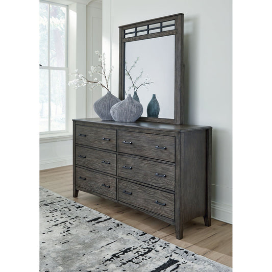 Signature Design by Ashley® Montillan Dresser and Mirror at   Contempo Furniture  Contempo Furniture Montillan Dresser and Mirror Signature Design by Ashley®.