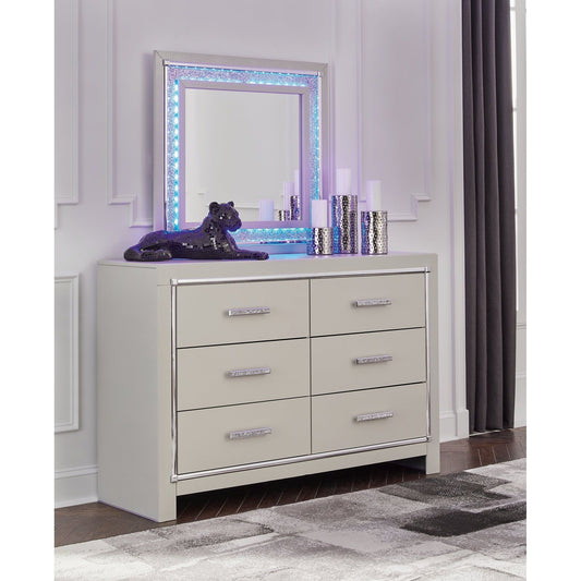 Signature Design by Ashley® Zyniden Dresser and Mirror at   Contempo Furniture  Contempo Furniture Zyniden Dresser and Mirror Signature Design by Ashley®.