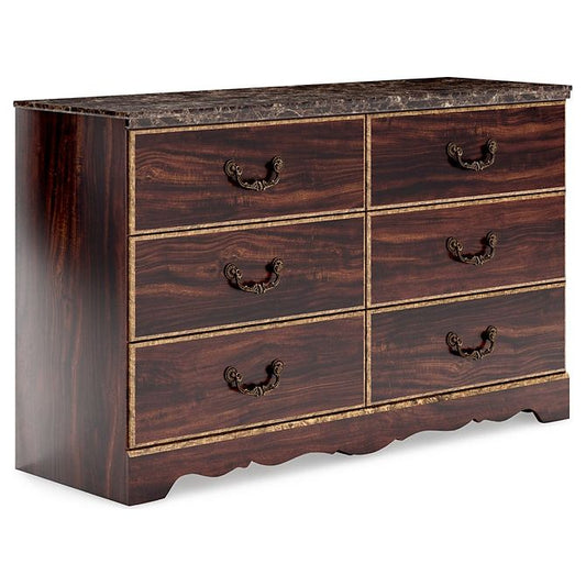 Signature Design by Ashley® Glosmount Six Drawer Dresser at   Contempo Furniture  Contempo Furniture Glosmount Six Drawer Dresser Signature Design by Ashley®.