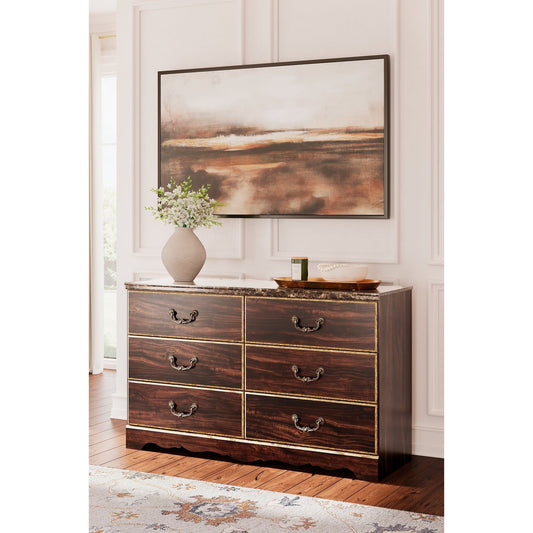 Signature Design by Ashley® Glosmount Six Drawer Dresser at   Contempo Furniture  Contempo Furniture Glosmount Six Drawer Dresser Signature Design by Ashley®.