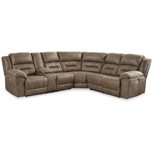 Signature Design by Ashley® Ravenel 3-Piece Power Reclining Sectional at   Contempo Furniture  Contempo Furniture Ravenel 3-Piece Power Reclining Sectional Signature Design by Ashley®.