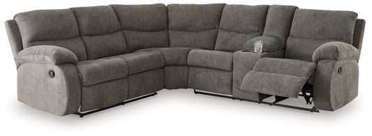 Signature Design by Ashley® Museum 2-Piece Reclining Sectional at   Contempo Furniture  Contempo Furniture Museum 2-Piece Reclining Sectional Signature Design by Ashley®.