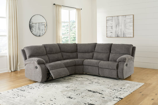 Signature Design by Ashley® Museum 2-Piece Reclining Sectional at   Contempo Furniture  Contempo Furniture Museum 2-Piece Reclining Sectional Signature Design by Ashley®.