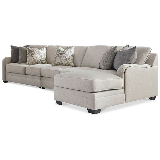 Benchcraft® Dellara 3-Piece Sectional with Chaise at   Contempo Furniture  Contempo Furniture Dellara 3-Piece Sectional with Chaise Benchcraft®.