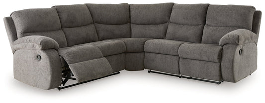 Signature Design by Ashley® Museum 2-Piece Reclining Sectional at   Contempo Furniture  Contempo Furniture Museum 2-Piece Reclining Sectional Signature Design by Ashley®.