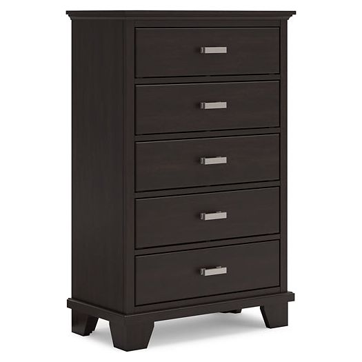 Signature Design by Ashley® Covetown Five Drawer Chest at   Contempo Furniture  Contempo Furniture Covetown Five Drawer Chest Signature Design by Ashley®.