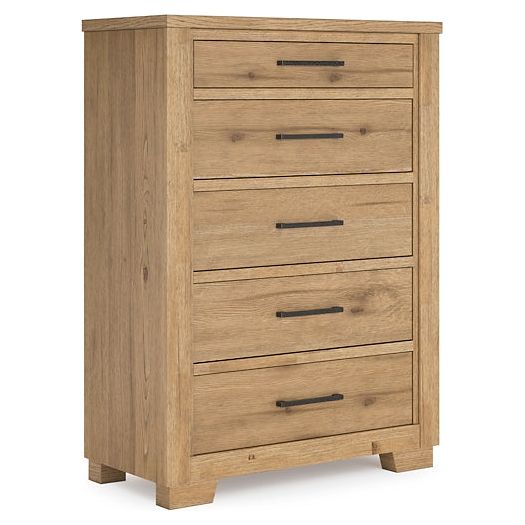 Signature Design by Ashley® Galliden Five Drawer Chest at   Contempo Furniture  Contempo Furniture Galliden Five Drawer Chest Signature Design by Ashley®.