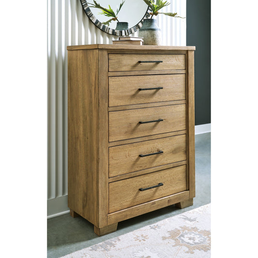 Signature Design by Ashley® Galliden Five Drawer Chest at   Contempo Furniture  Contempo Furniture Galliden Five Drawer Chest Signature Design by Ashley®.