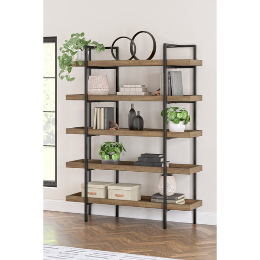 Signature Design by Ashley® Montia Bookcase at   Contempo Furniture  Contempo Furniture Montia Bookcase Signature Design by Ashley®.