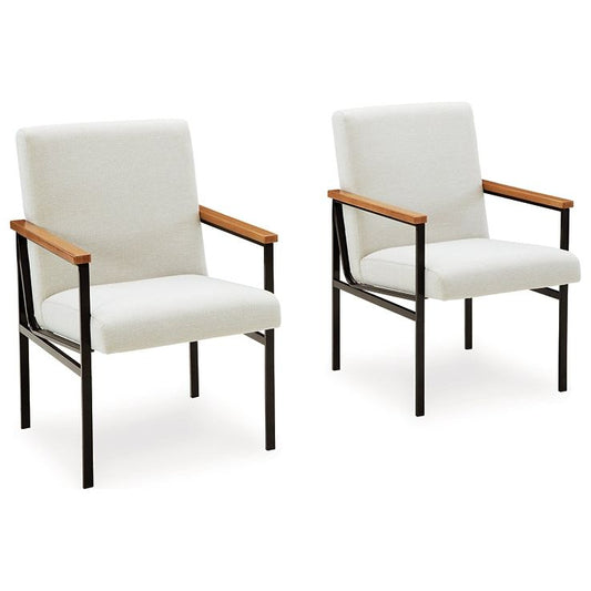 Signature Design by Ashley® Dressonni Dining UPH Arm Chair (2/CN) at   Contempo Furniture  Contempo Furniture Dressonni Dining UPH Arm Chair (2/CN) Signature Design by Ashley®.