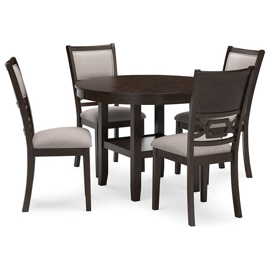 Signature Design by Ashley® Langwest Dining Room Table Set (5/CN) at   Contempo Furniture  Contempo Furniture Langwest Dining Room Table Set (5/CN) Signature Design by Ashley®.