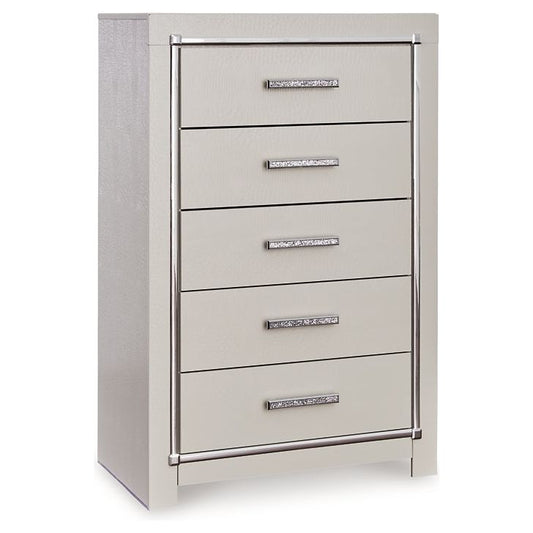 Signature Design by Ashley® Zyniden Five Drawer Chest at   Contempo Furniture  Contempo Furniture Zyniden Five Drawer Chest Signature Design by Ashley®.