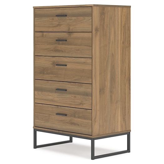 Signature Design by Ashley® Deanlow Five Drawer Chest at   Contempo Furniture  Contempo Furniture Deanlow Five Drawer Chest Signature Design by Ashley®.