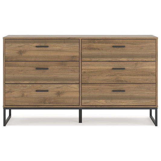 Signature Design by Ashley® Deanlow Six Drawer Dresser at   Contempo Furniture  Contempo Furniture Deanlow Six Drawer Dresser Signature Design by Ashley®.