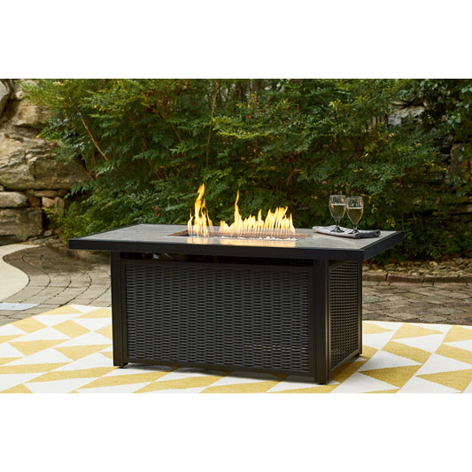 Signature Design by Ashley® Beachcroft Rectangular Fire Pit Table at   Contempo Furniture  Contempo Furniture Beachcroft Rectangular Fire Pit Table Signature Design by Ashley®.