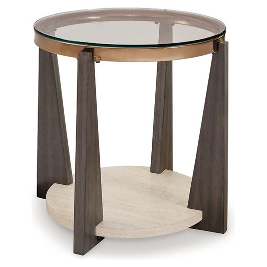 Signature Design by Ashley® Frazwa Round End Table.