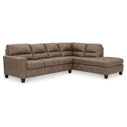 Signature Design by Ashley® Navi 2-Piece Sectional Sofa Chaise at   Contempo Furniture  Contempo Furniture Navi 2-Piece Sectional Sofa Chaise Signature Design by Ashley®.