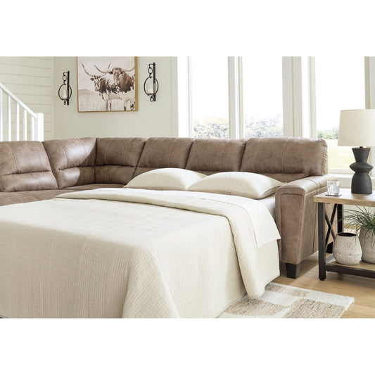 Signature Design by Ashley® Navi 2-Piece Sectional Sofa Sleeper Chaise at   Contempo Furniture  Contempo Furniture Navi 2-Piece Sectional Sofa Sleeper Chaise Signature Design by Ashley®.