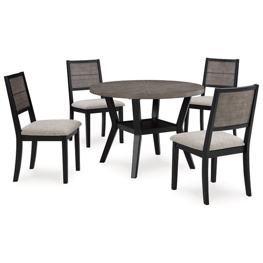 Signature Design by Ashley® Corloda Round DRM Table Set (5/CN) at   Contempo Furniture  Contempo Furniture Corloda Round DRM Table Set (5/CN) Signature Design by Ashley®.