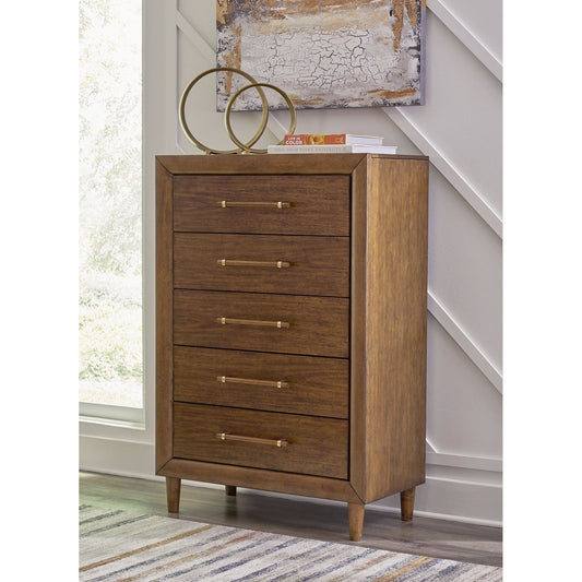 Signature Design by Ashley® Lyncott Five Drawer Chest at   Contempo Furniture  Contempo Furniture Lyncott Five Drawer Chest Signature Design by Ashley®.