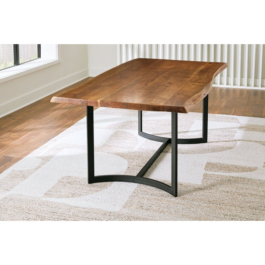 Signature Design by Ashley® Fortmaine Rectangular Dining Room Table at   Contempo Furniture  Contempo Furniture Fortmaine Rectangular Dining Room Table Signature Design by Ashley®.