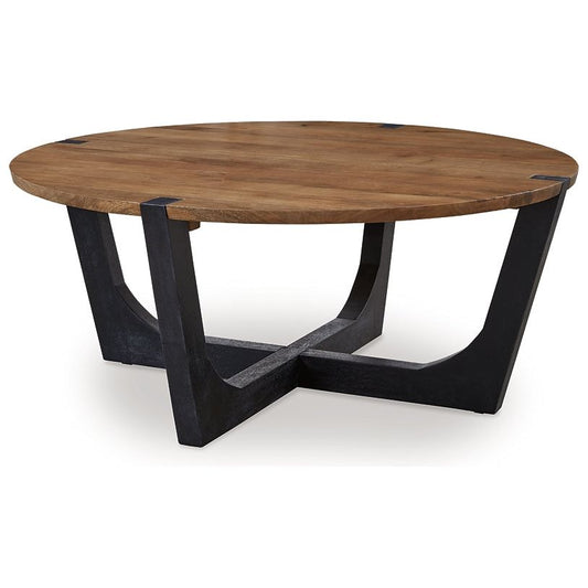 Signature Design by Ashley® Hanneforth Round Cocktail Table.