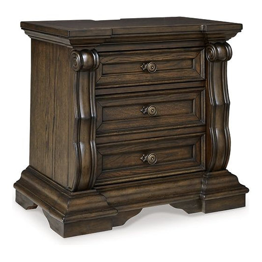 Signature Design by Ashley® Maylee Three Drawer Night Stand at   Contempo Furniture  Contempo Furniture Maylee Three Drawer Night Stand Signature Design by Ashley®.