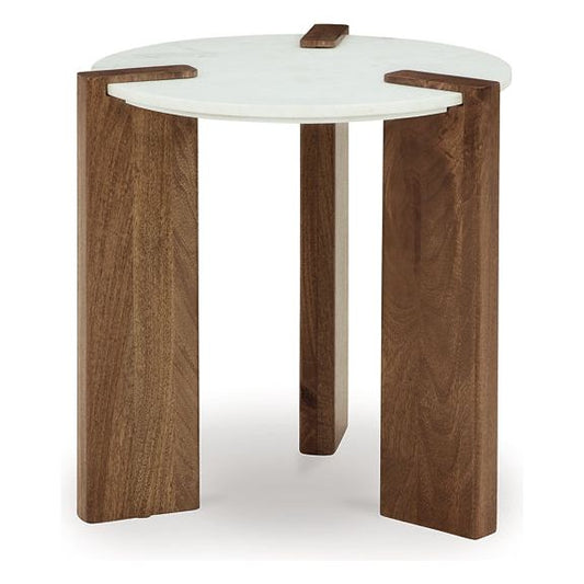 Signature Design by Ashley® Isanti Round End Table.